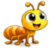 Smiling cartoon bee mascot for BloomPlay.