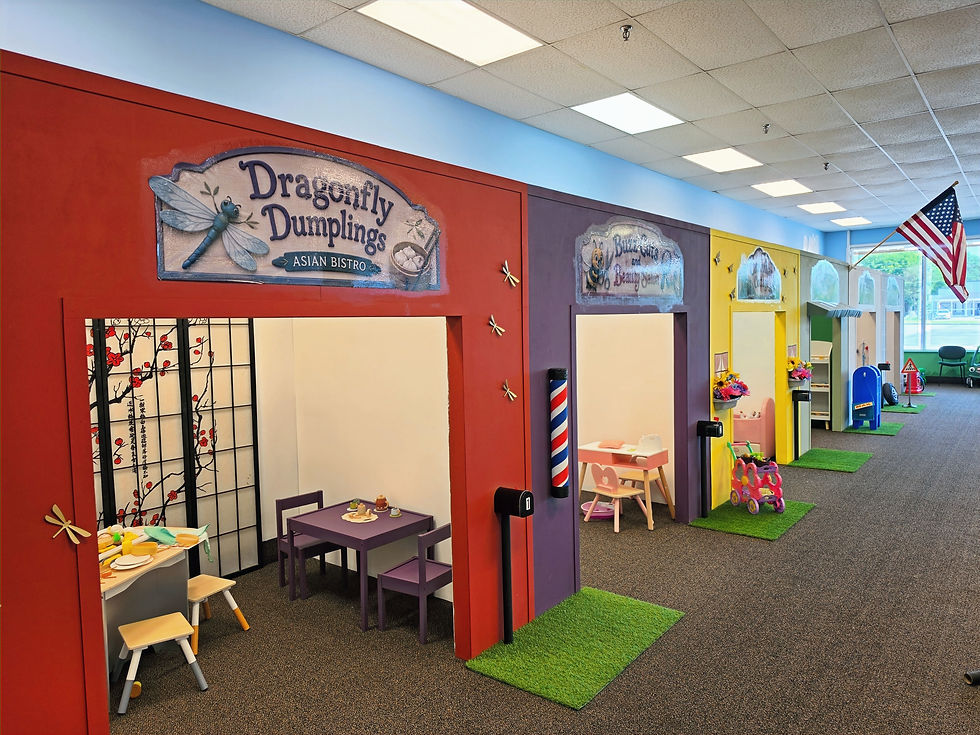 Bloom Play indoor playground featuring imaginative play spaces for young children.