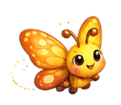 Colorful cartoon bugs representing BloomPlay's playful nature theme.