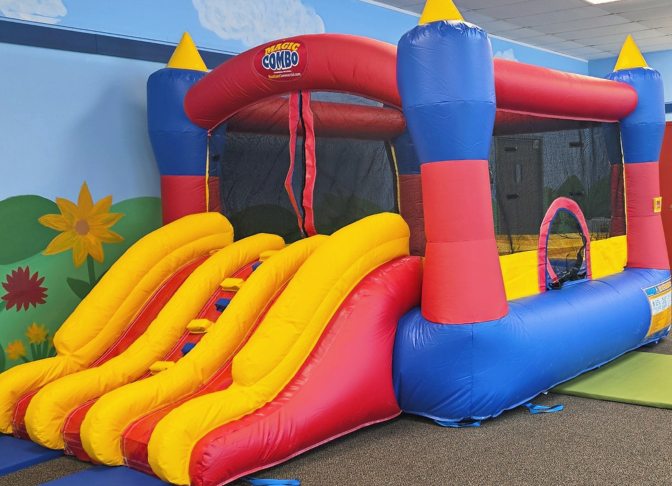 Bloom Play indoor playground featuring colorful play structures and toddler play areas.
